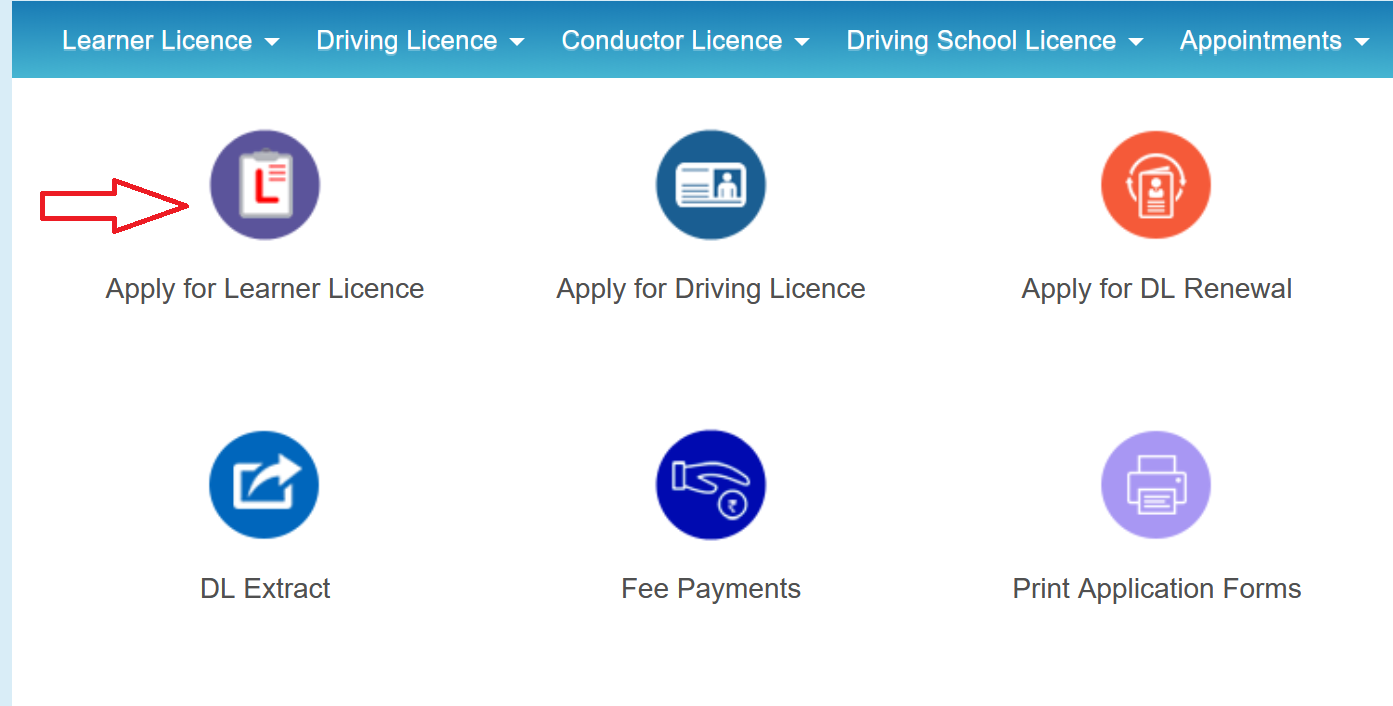 Application for learner licnece