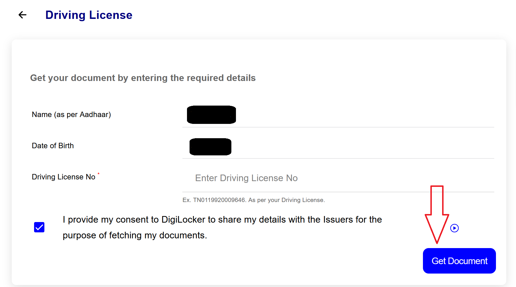 DL Download on Digilocker